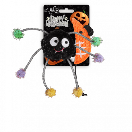 Halloween Cat Toys Naughty or Trick 2 pack - Spider & Mouse
