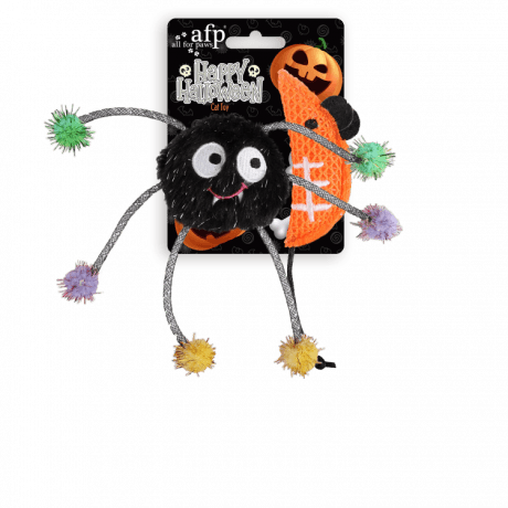 Halloween Cat Toys Naughty or Trick 2 pack - Spider & Mouse