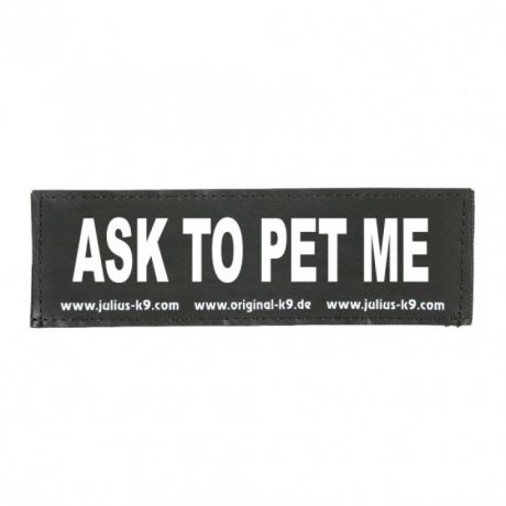 Julius-K9 ASK TO PET ME PATCH