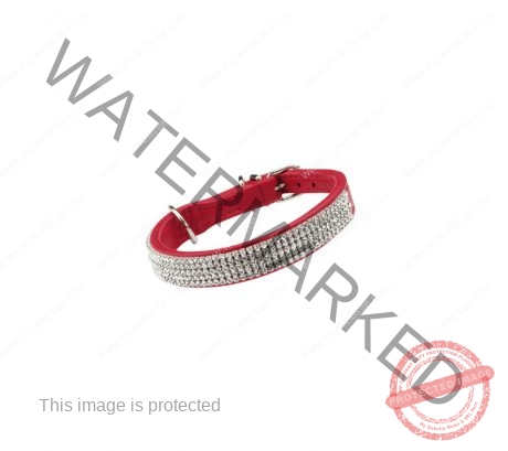 Bobby Crystal Princesse Collar -Red