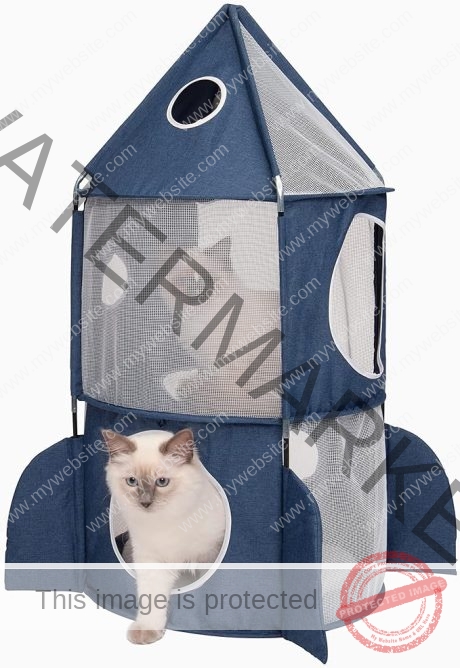 CATIT VESPER ROCKET 50X50X90 CM, BLUE