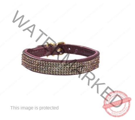 Bobby Crystal Princesse Collar -Prune