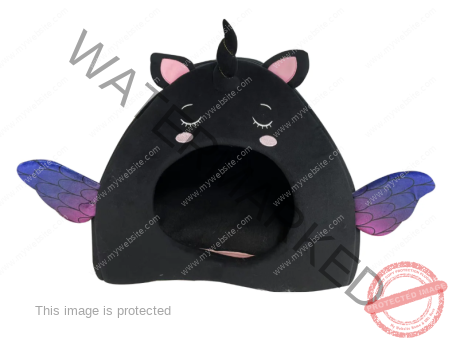 Bobby Bed Fright Dark Unicorn Cat Bed