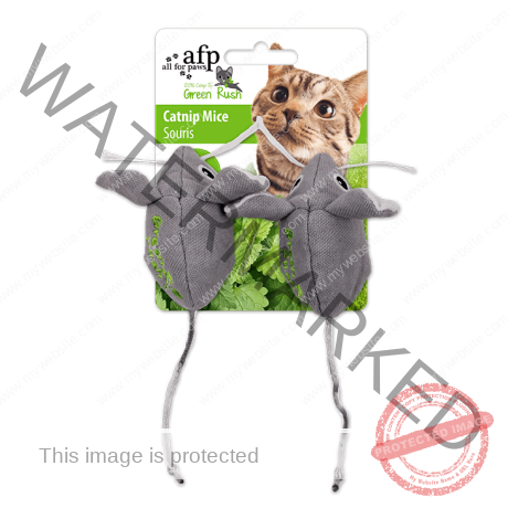 All For Paws Green Rush - Catnip Mice