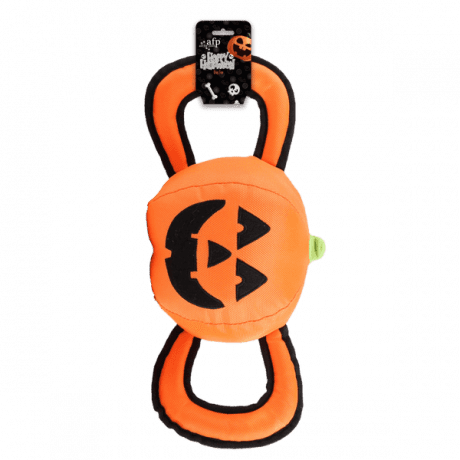 ALL FOR PAWS Handle Ballistic Pumpkin Ball Dog Toy