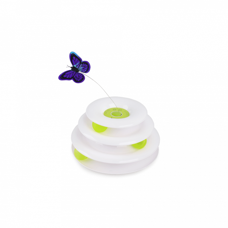 All For Paws Interactive - Tower of Tracks with Butterfly