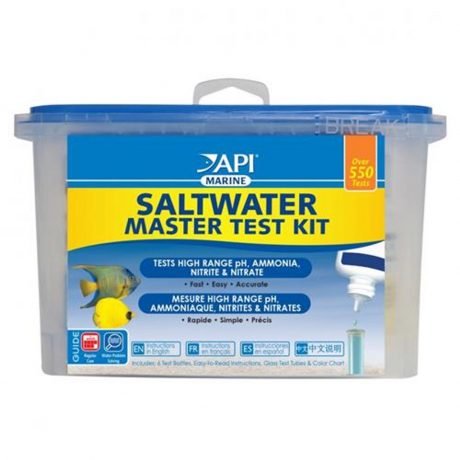 API SALTWATER AQUARIUM MASTER TEST KIT, 550 COUNT
