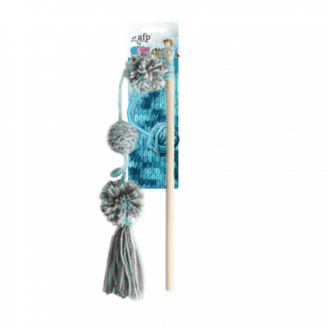 Knotty Habit - Yarn Pom Pom Wand
