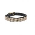 Bobby Crystal Princesse Collar - Black / 25 cm