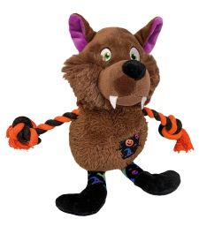 DOG TOY FRIGHT WEREWOLF W/ ROPE 30cm