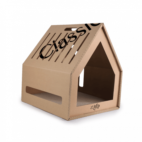 Classic Comfort - Home Sweet Home Cardboard Hideaway Scratcher