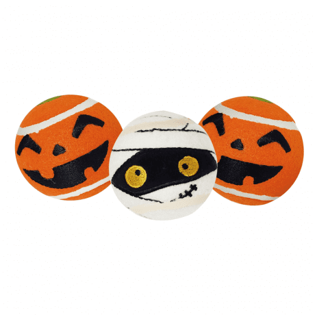 Halloween Dog Toys TENNIS BALL FRIGHT DUO, 3pcs