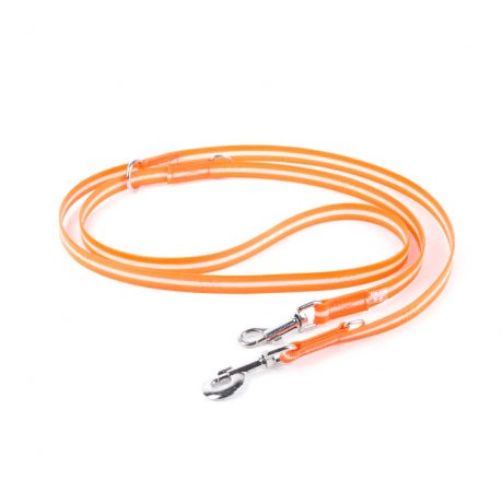 Julius-K9 IDC Lumino Adjustable Leash - UV / Width 1.9 cm & Length 2.2 Meter