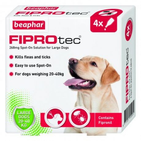 Beaphar FIPROTEC FOR LARGE DOG - 4 FIPROTEC PIPETTES
