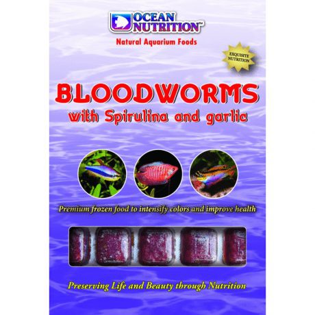 Ocean Nutrition Bloodworms with Spirulina and Garlic 100g