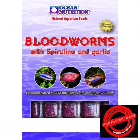 Ocean Nutrition Bloodworms with Spirulina and Garlic 100g