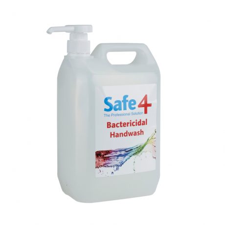 Safe 4 Bactericidal Handwash 5lt with Pump