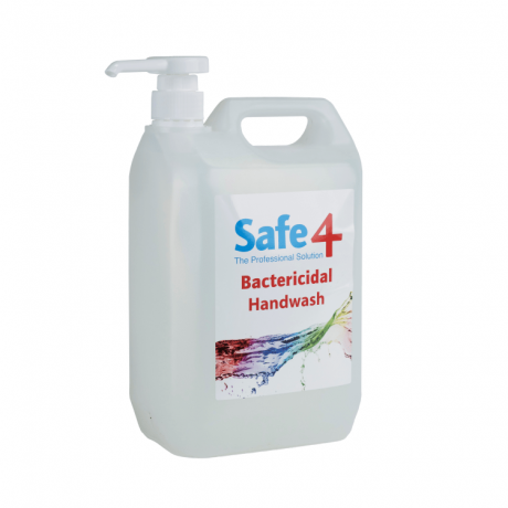 Safe 4 Bactericidal Handwash 5lt with Pump