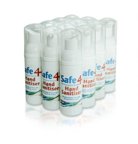 Safe4 Virucidal Foam Hand Sanitiser 50ml, 12/box