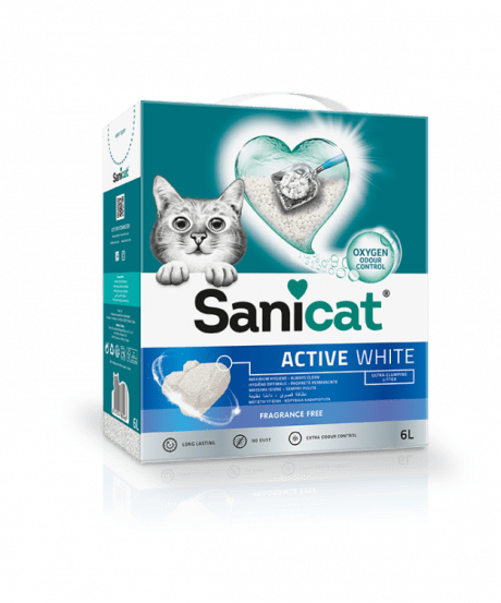 SaniCat Active White 6L Unscented