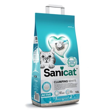 SANICAT CLUMPING WHITE ACTIVE 10 L