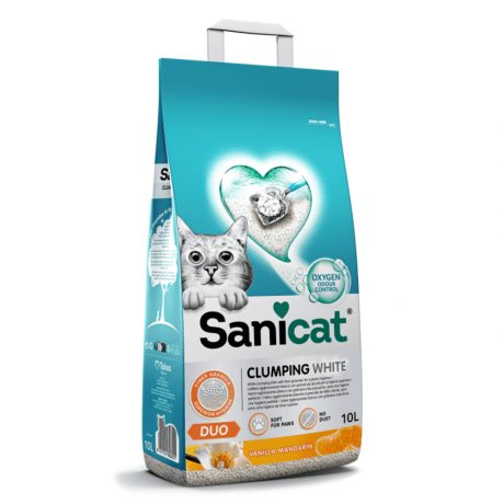SANICAT CLUMPING WHITE DUO 10 L