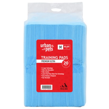 Urban Pets Premium Puppy Pads - Blue 60x60 cm(20pcs)