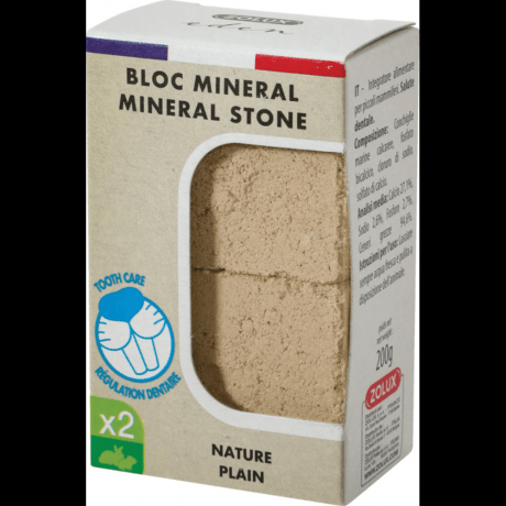 Zolux BLOC MINERAL STONE PLAIN X2 200GR