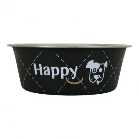 Zolux Happy Stainless Steel Dog Bowls - Black