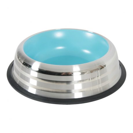 Zolux Merenda Stainless Non-Slip Dog Bowl - Blue