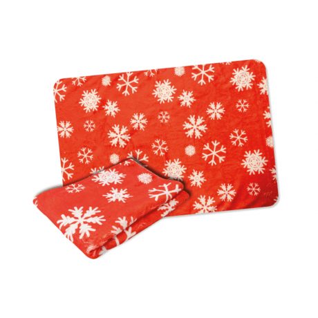 Bobby CHRISTMAS BLANKET RED SNOW 100X70 cm