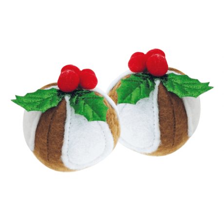 Bobby CHRISTMAS CAT TOY PUDDING 6 x 7 cm, 2pcs