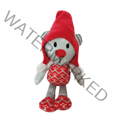 Bobby CHRISTMAS Dog TOY TARTAN BEAR 24cm