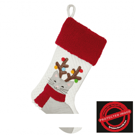 Bobby CHRISTMAS SOCK CAT 44 x 28 cm