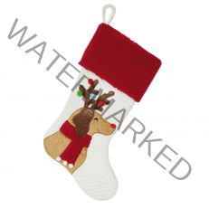 Bobby CHRISTMAS SOCK DOG 44 x 28 cm