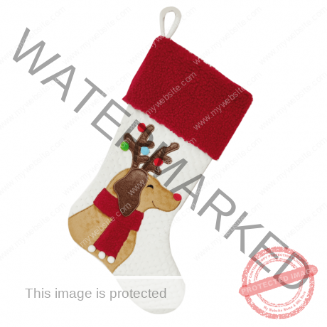 Bobby CHRISTMAS SOCK DOG 44 x 28 cm