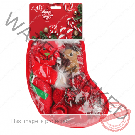 All For Paws Holiday Gift Sock - Red