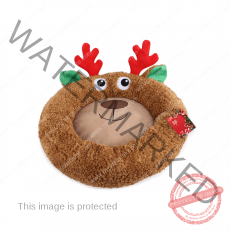 All For Paws Merry Comfortable Bed - Reindeer