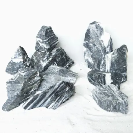 SV Aquarium Deco Black & White Aurum Rock - Extra Small / 7-10cm / approx. 48pcs