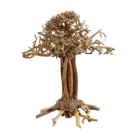 SV Aquarium Deco Pagoda Bonsai Wood - Small / 10x15x10cm / BOX