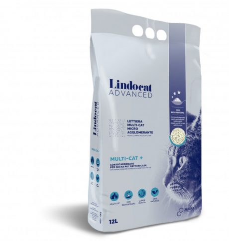 LindoCat White Bentonite Advanced Multi-Cat + - 12 L (Fragrance Free)