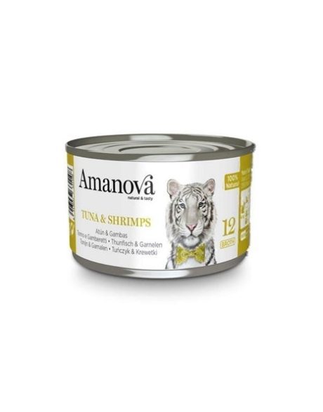 Amanova Canned Cat Tuna & Shrimps Broth - 70g