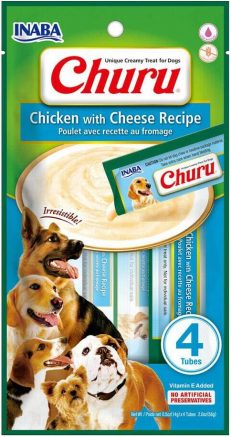 INABA CHURU chicken with cheese recipe 56g - 4 sticks per pack