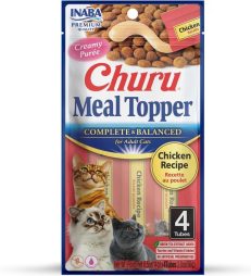 Inaba Churu Complete & Balanced For Adult Cats Chicken Recipe Cat Treats 56g