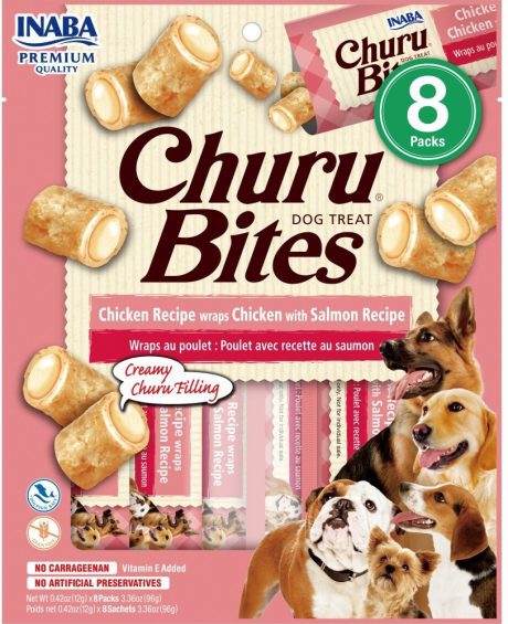 Inaba Churu Chicken Recipe Wraps Chicken With Salmon Recipe 96g 8 Stick Per Pack