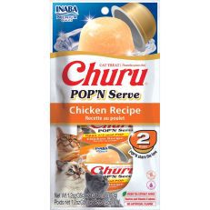 Inaba Churu Pop'N Serve Chicken Recipe Cat Treats 70g