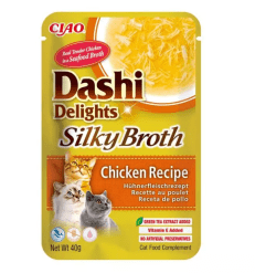 Inaba Dashi Delights Silky Broth Chicken Recipe Cat Treats 40g