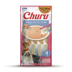 Inaba Churu Salmon With Tuna Recipe Cat Treats 56g