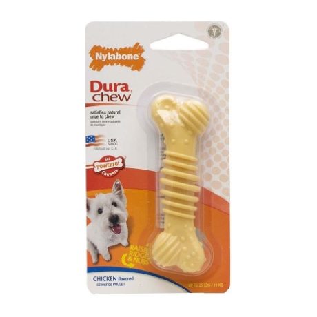 Nylabone Dura Chew Textured Ring Bone Chicken Blister Card Petite