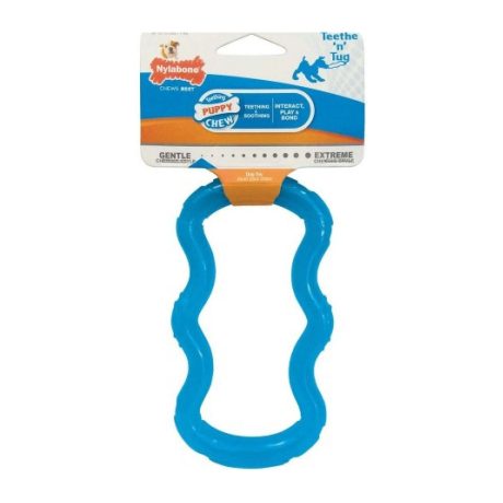 Nylabone Puppy Tug Translucent Blue Small